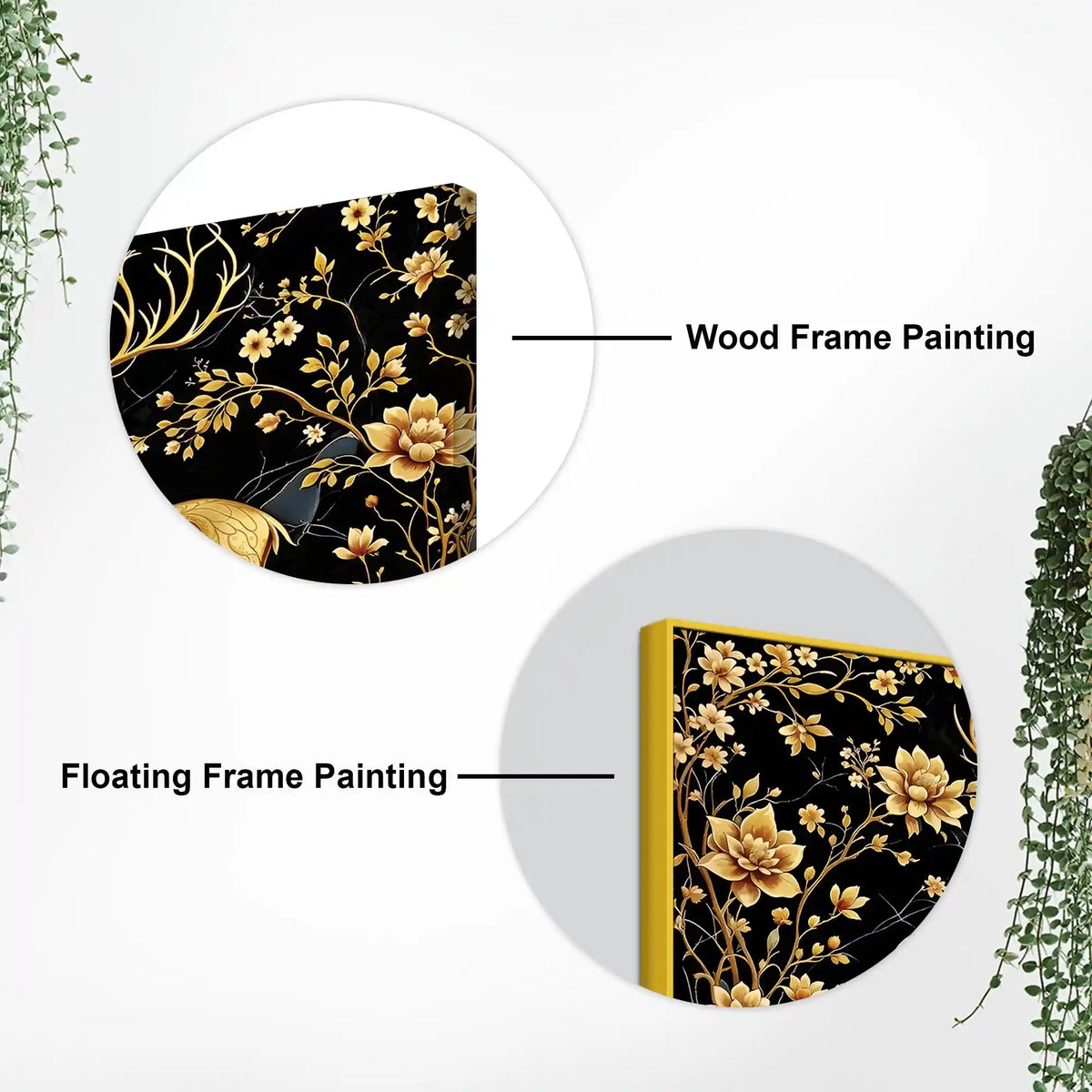 Modern Deer Pair Canvas Wall Painting for Stylish Interiors