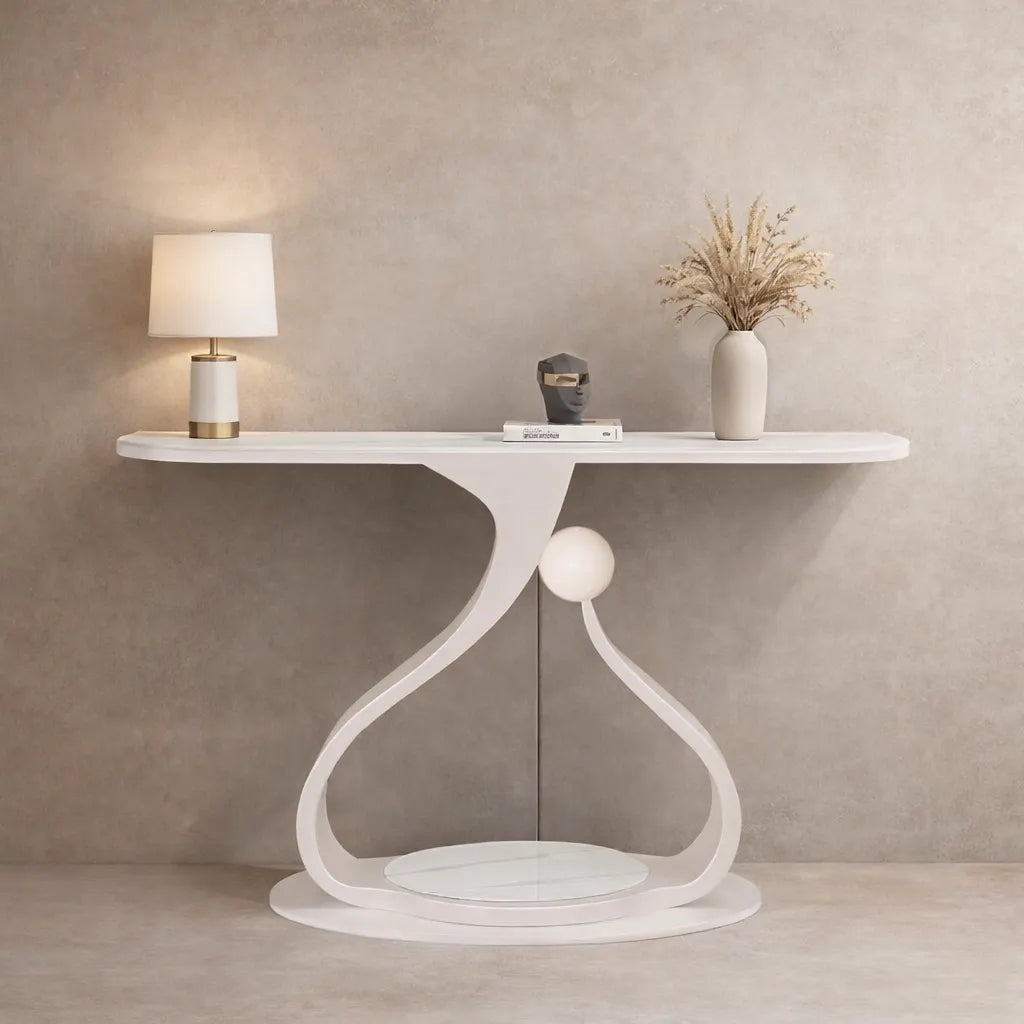 Modern Designer Console Table | Luxury Marble Top Table for Home Décor