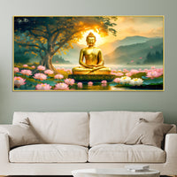 Modern Divine Gautam Buddha Painting for Wall Decoration