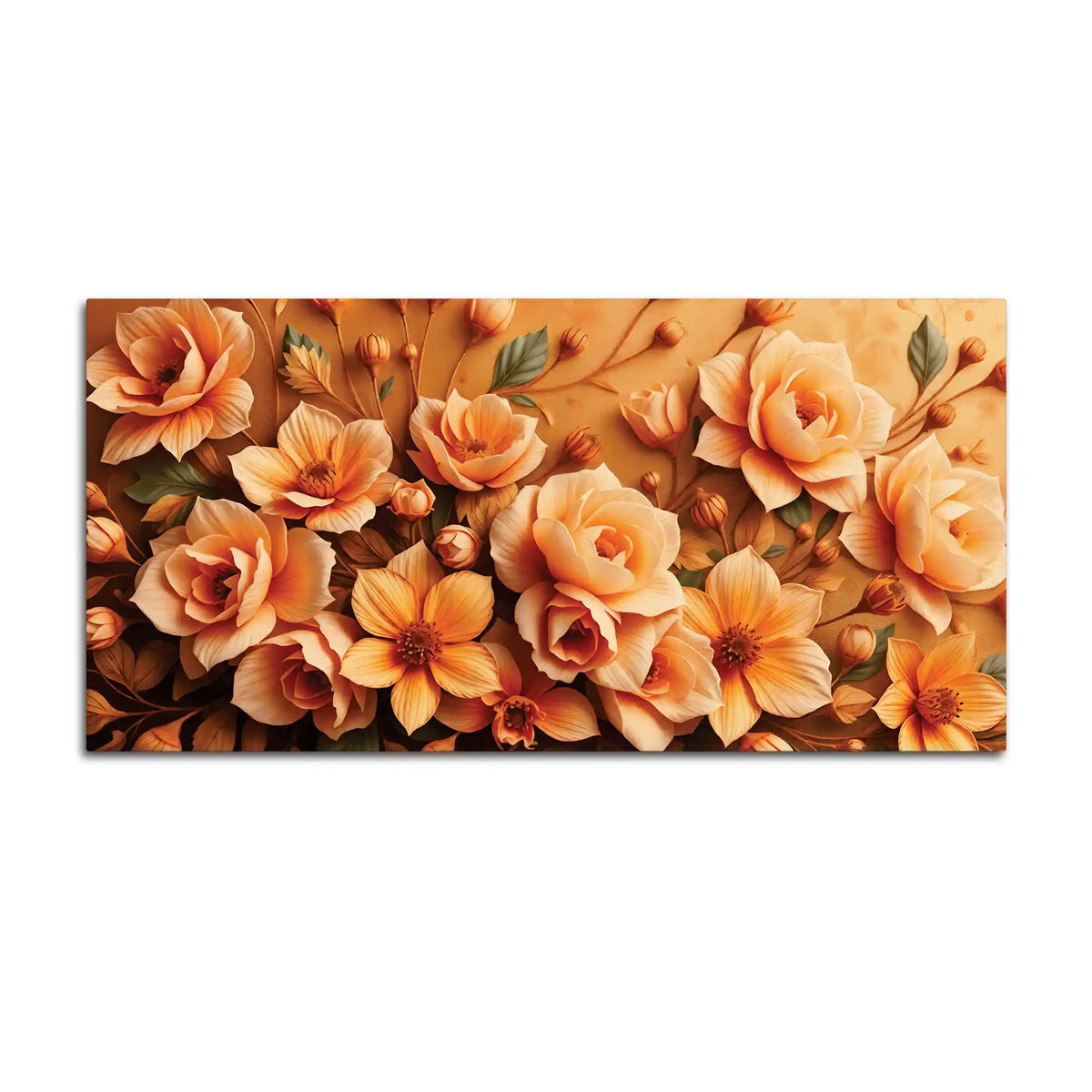 Modern Elegant Floral Canvas Painting