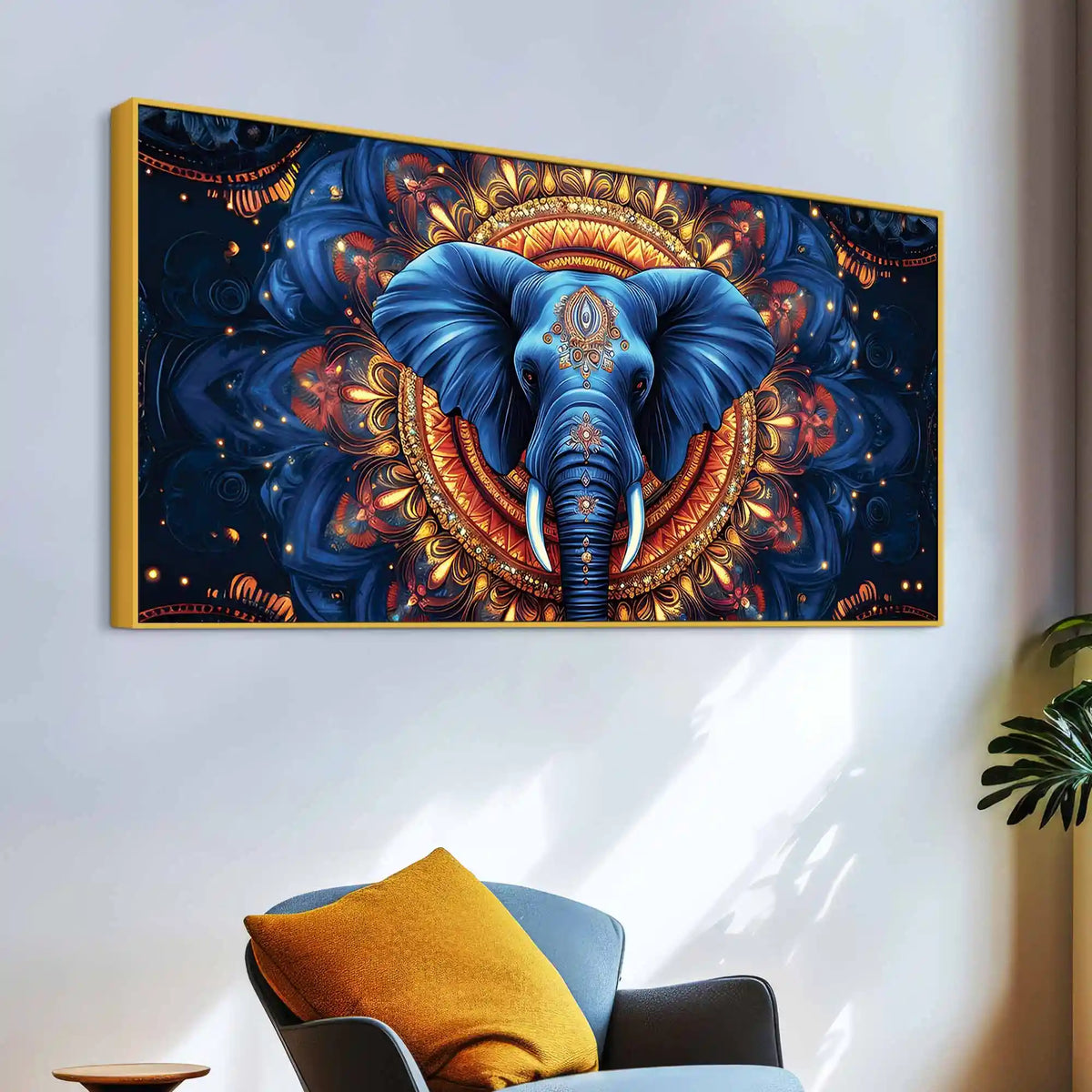 Modern Elephant Canvas Wall Painting for Home Décor