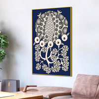 Modern Ethnic Bird Canvas Painting | Decorative Wall Painting