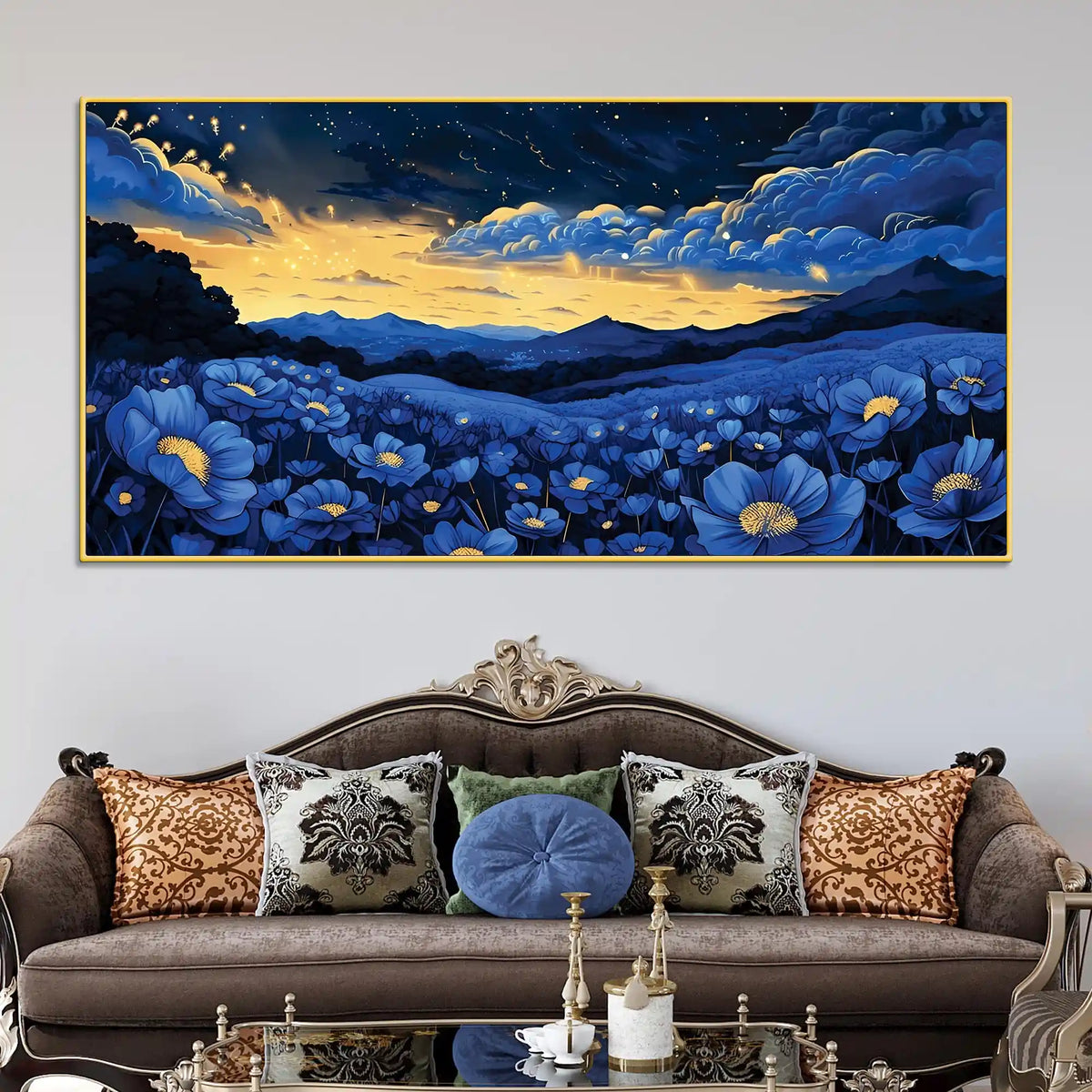 Modern Floral Abstract Canvas Painting