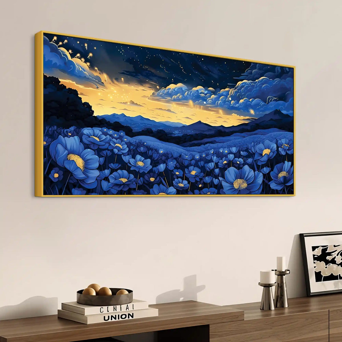 Modern Floral Abstract Canvas Painting