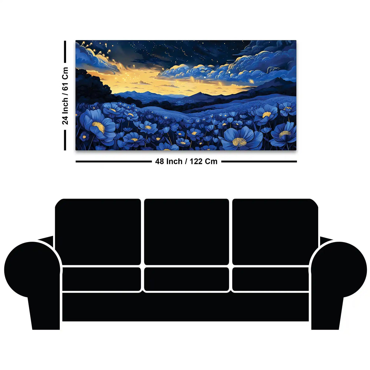 Modern Floral Abstract Canvas Painting