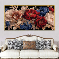 Modern Floral Canvas Painting for Home Decoration