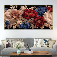 Modern Floral Canvas Painting for Home Decoration