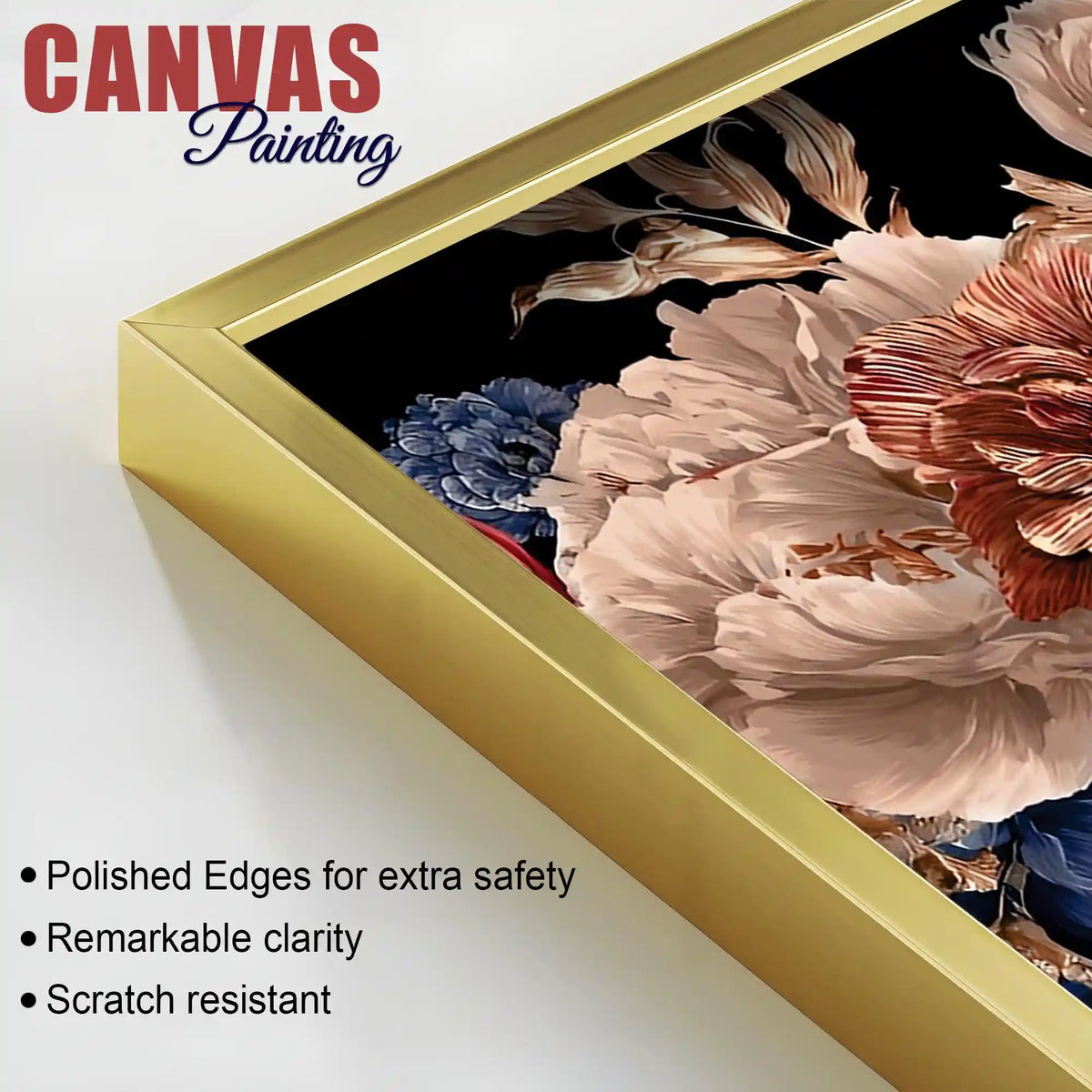 Modern Floral Canvas Painting for Home Decoration