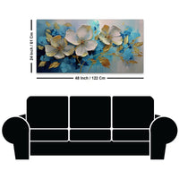 Modern Flower Abstract Canvas Wall Decor Painting for Office