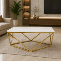 Modern Glam Square Center Table for Home Décor