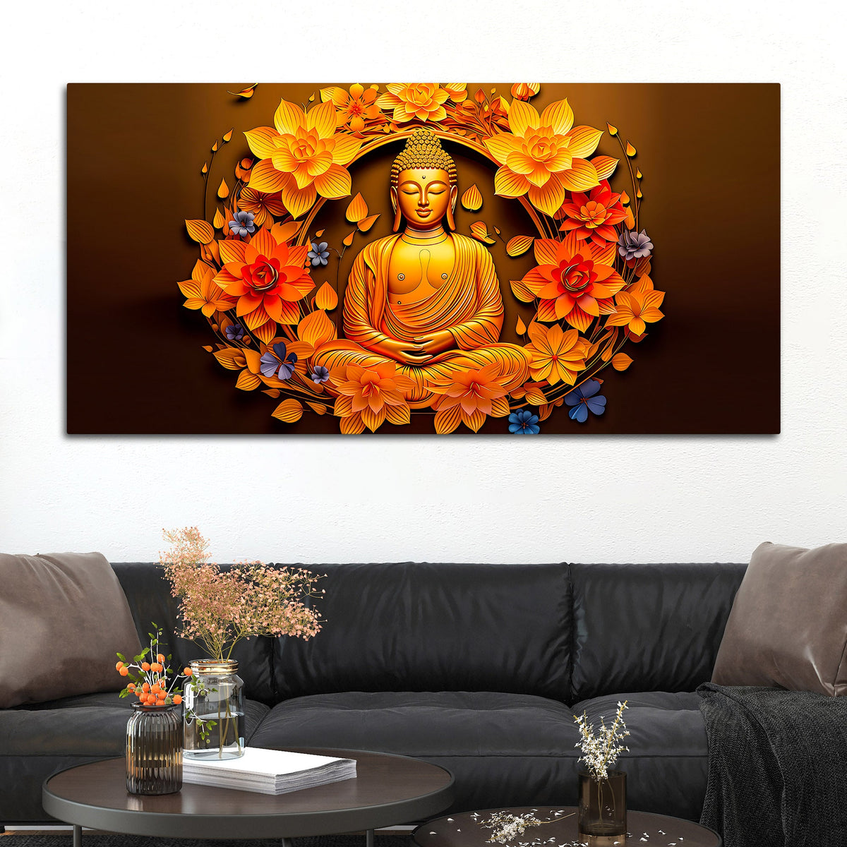 Modern Home Decor Buddha Wall Painting