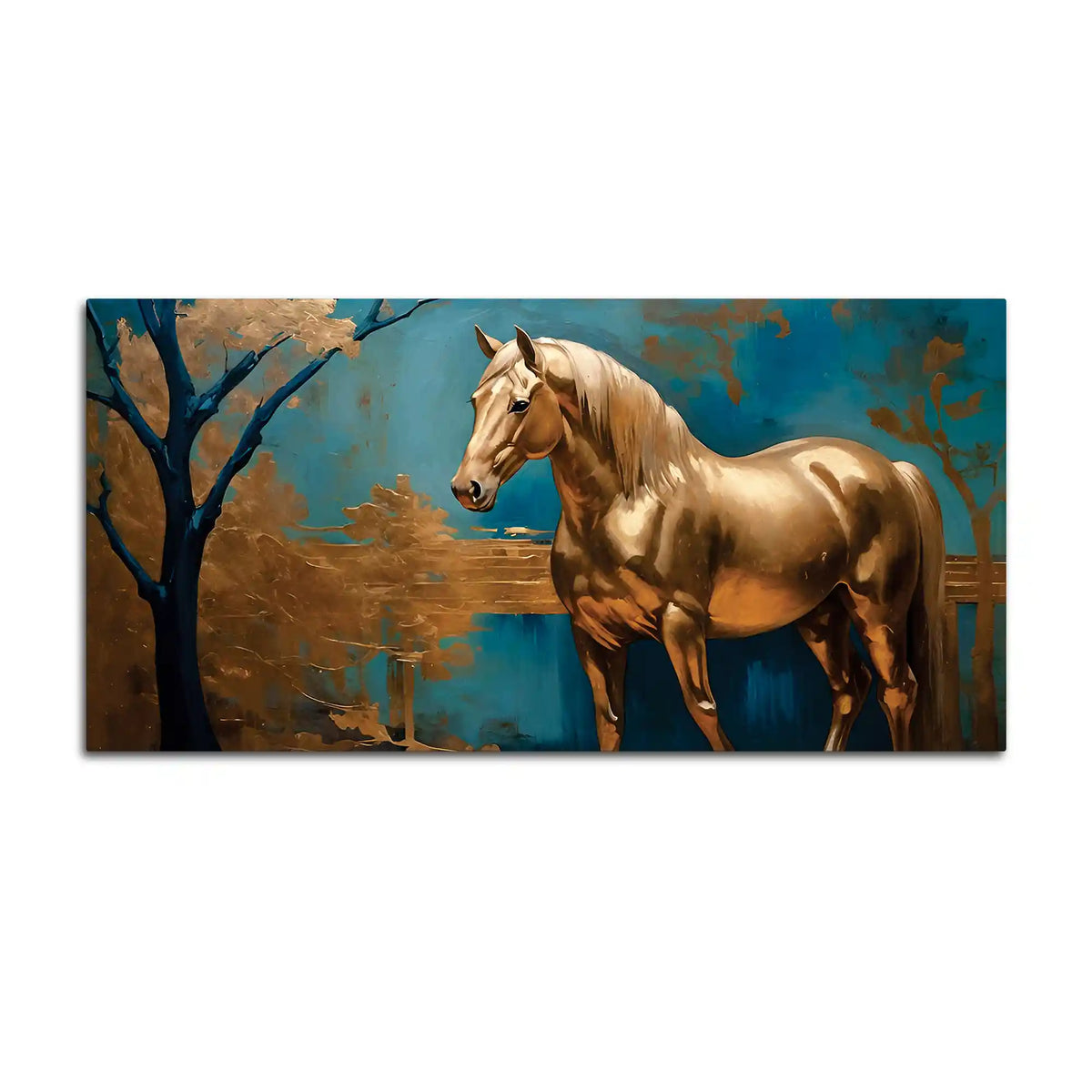 Modern Horse Canvas Wall Abstract Painting for Home Interiors
