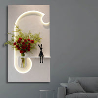 Modern LED Accent Wall Art Decor for Bedroom and Living Room