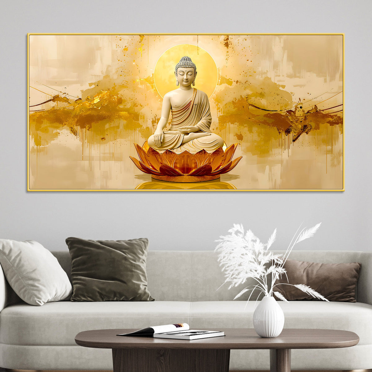 Modern Lord Buddha Canvas Painting