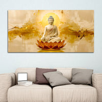 Modern Lord Buddha Canvas Painting