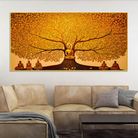 Modern Lord Buddha Canvas Painting for Living Room & Bedroom