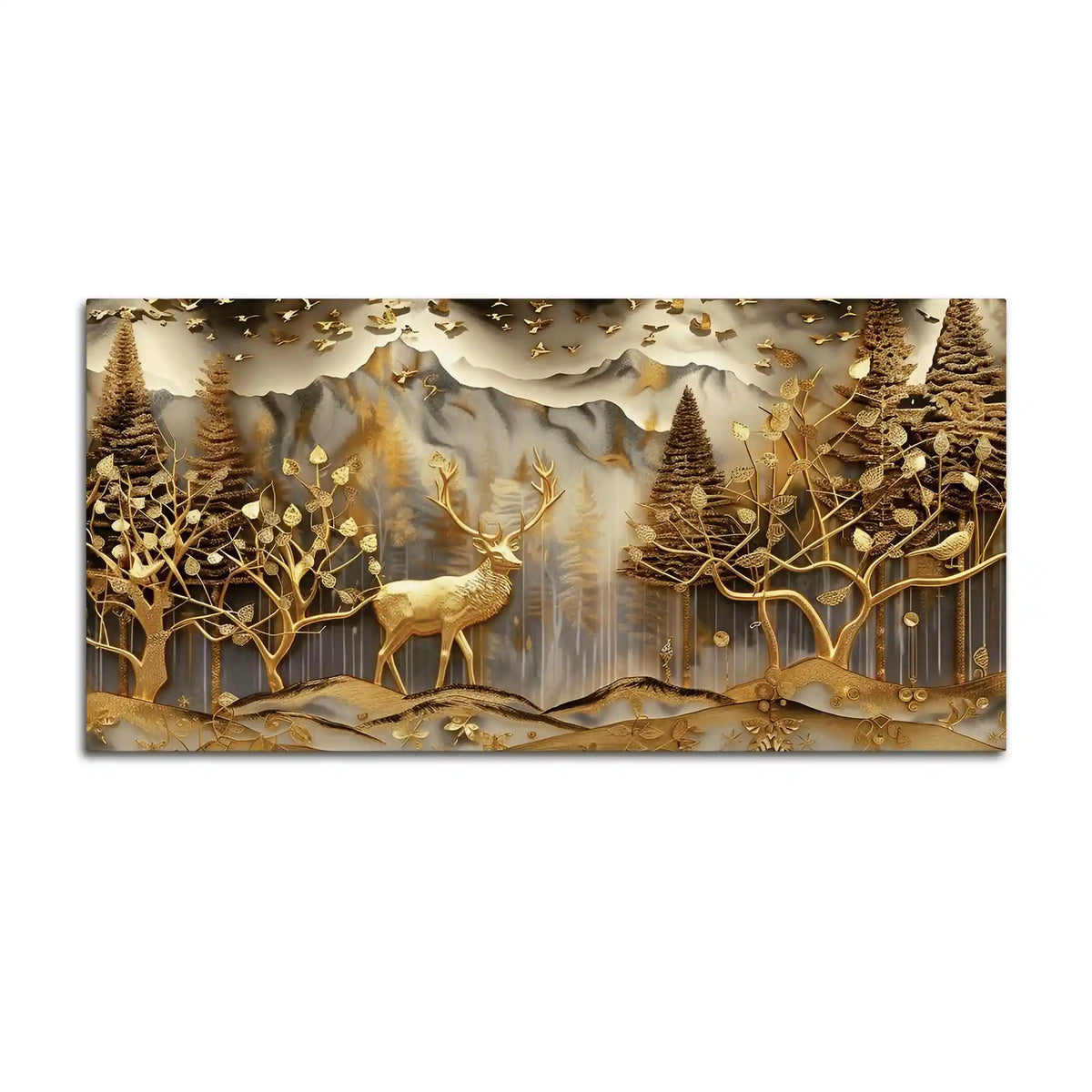 Modern Luxury Abstract Canvas Painting for Home Decor