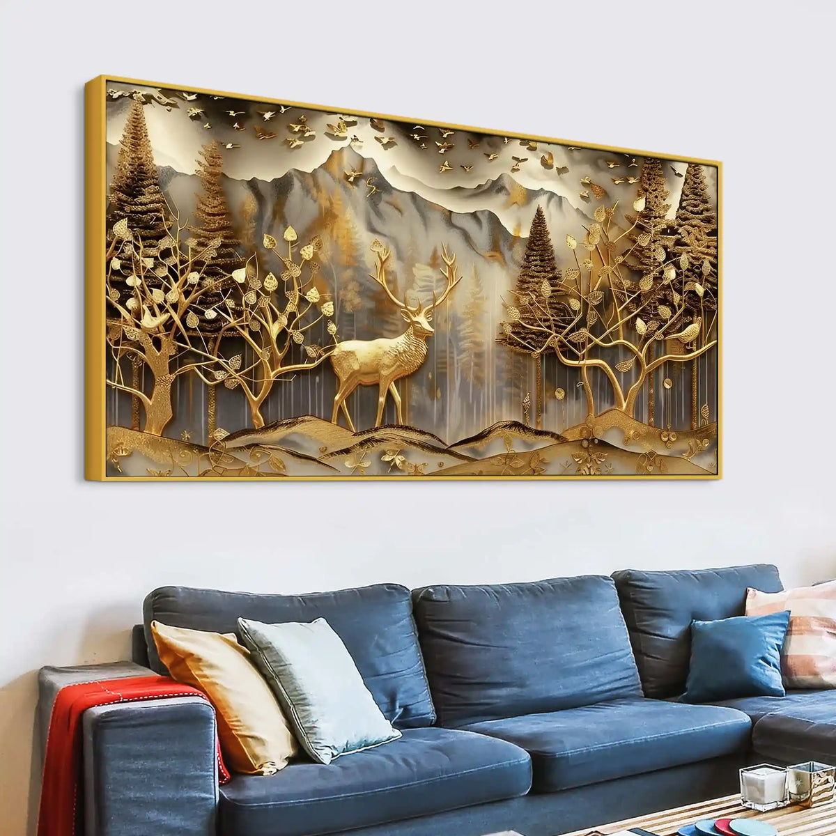 Modern Luxury Abstract Canvas Painting for Home Decor