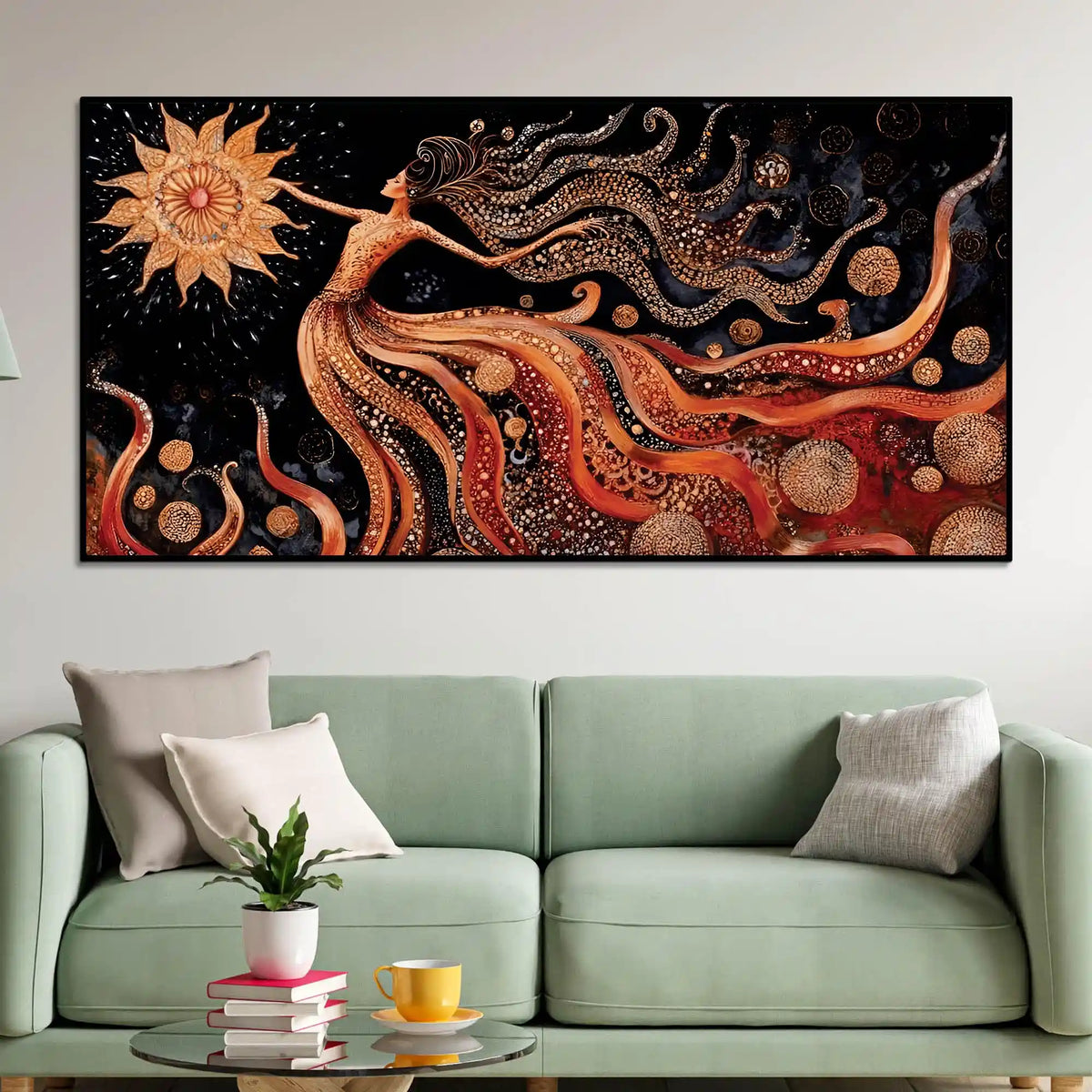 Modern Luxury Abstract Woman Canvas Painting
