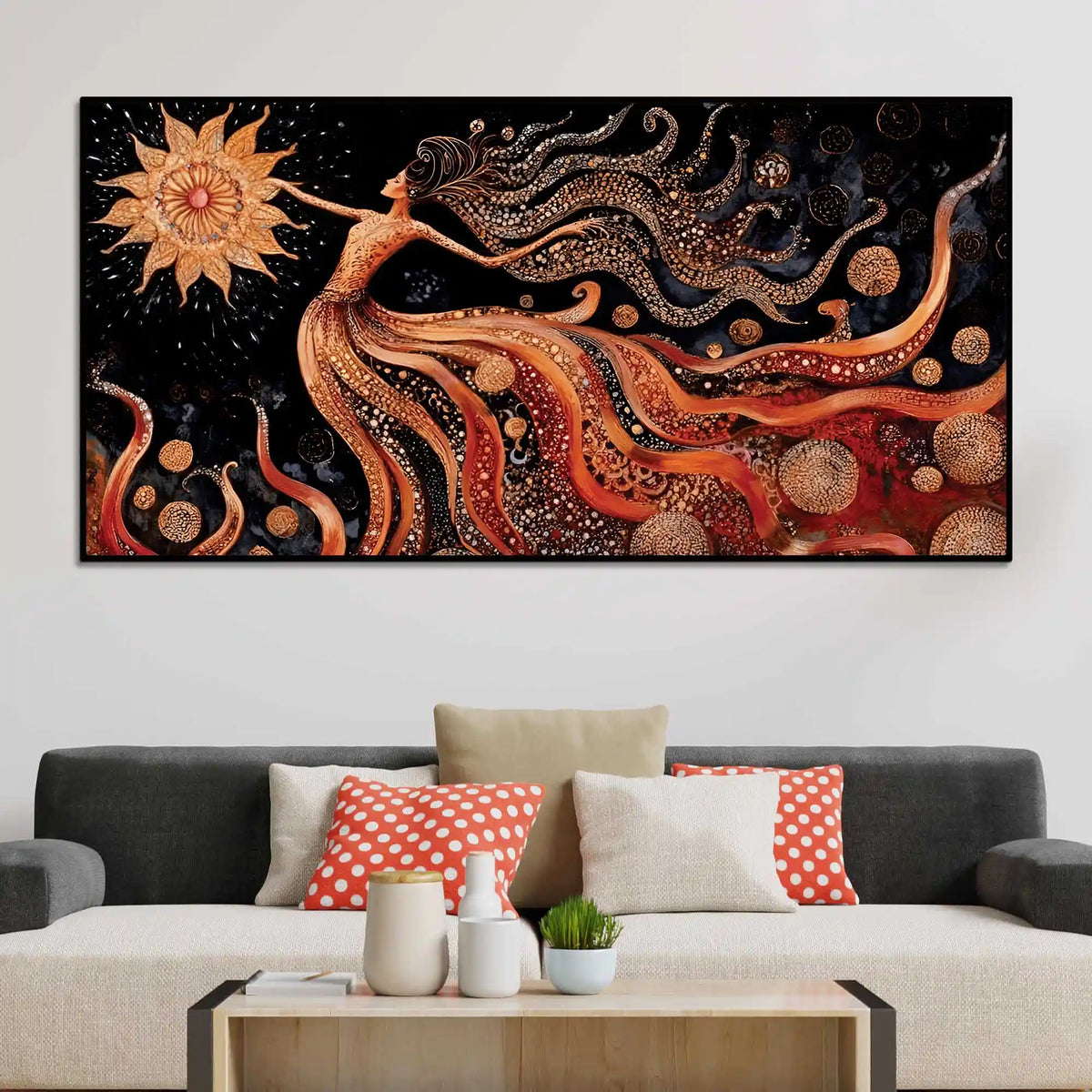 Modern Luxury Abstract Woman Canvas Painting
