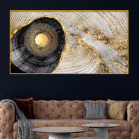 Modern Luxury Crystal Glass Painting for Wall Décor