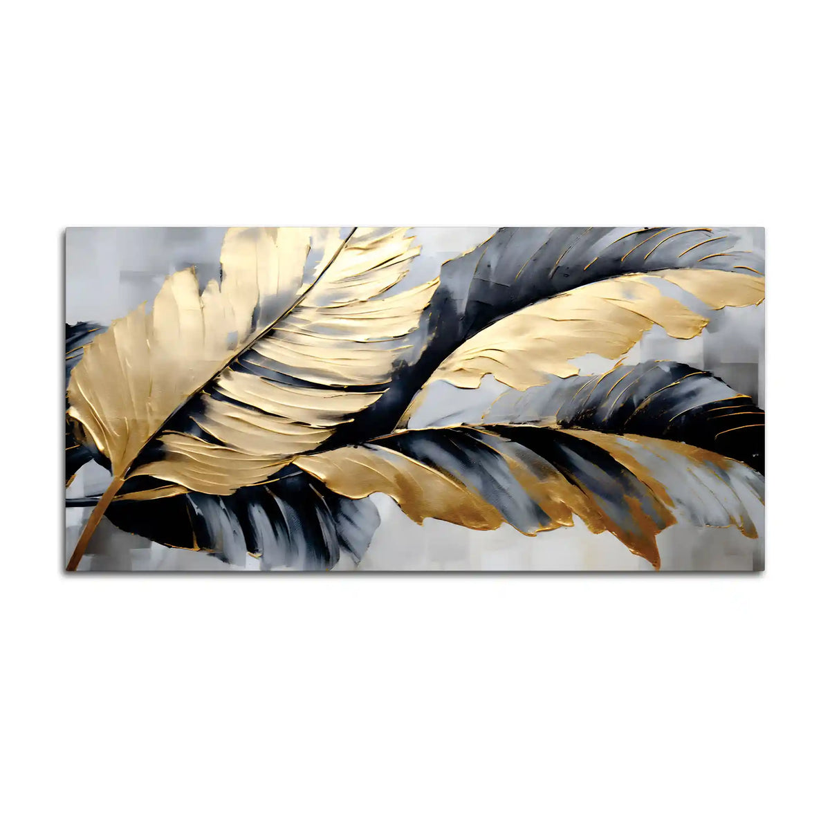 Modern Luxury Feather Abstract Painting