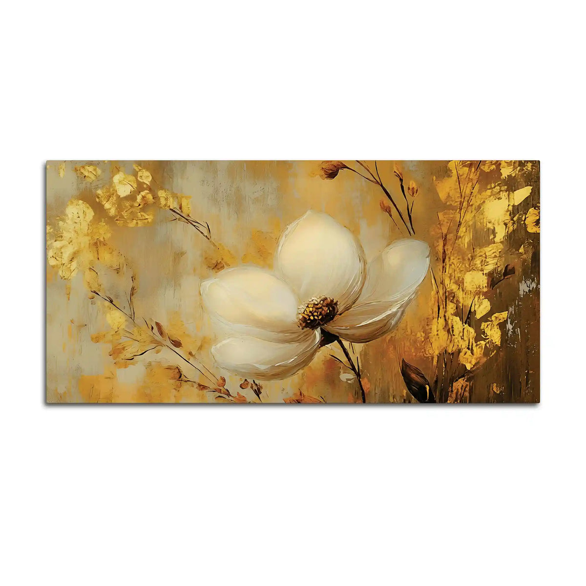 Modern Luxury Floral Canvas Painting for Home Decor