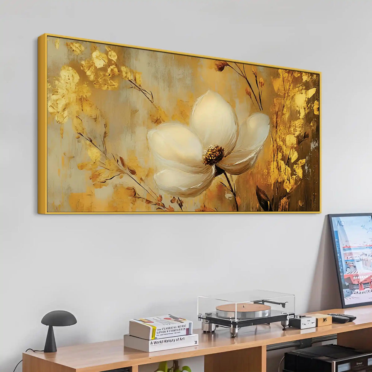 Modern Luxury Floral Canvas Painting for Home Decor