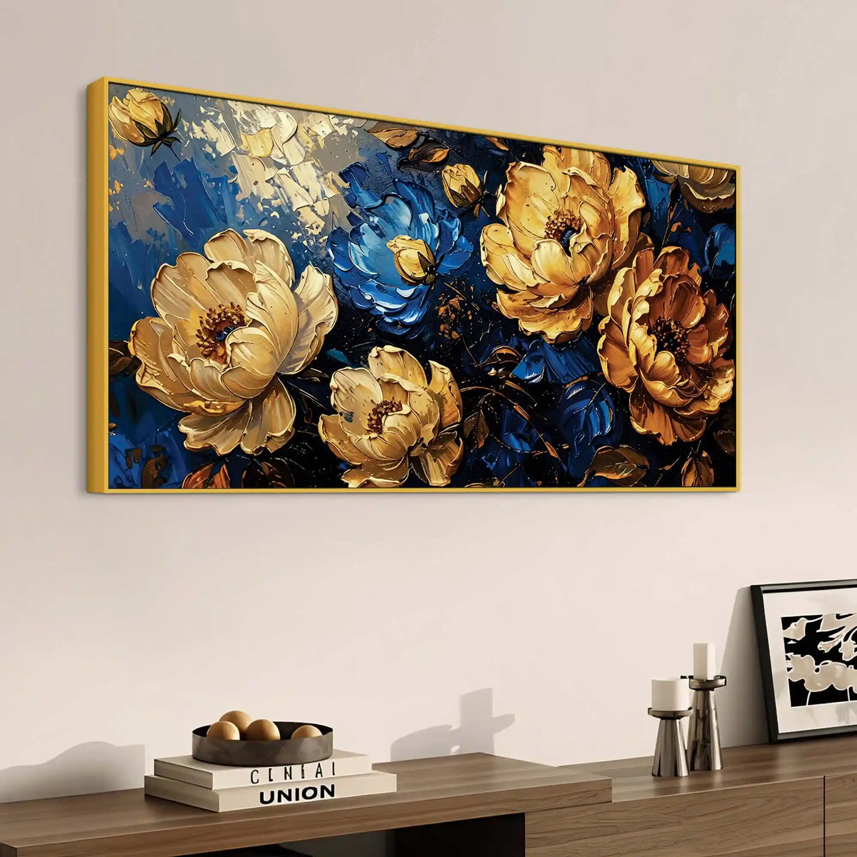 Modern Luxury Floral Canvas Wall Art Painting
