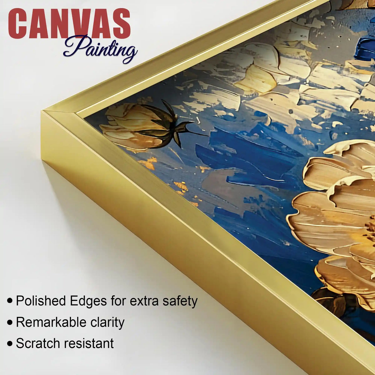 Modern Luxury Floral Canvas Wall Art Painting