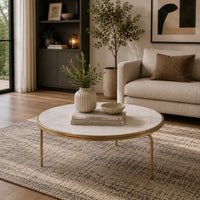 Modern Luxury Round Center Table Crafted for Elegant Interiors