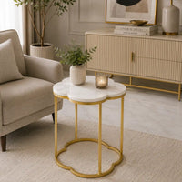 Modern Marble Top Side Table