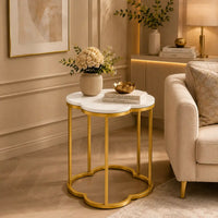 Modern Marble Top Side Table