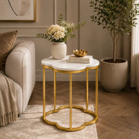 Modern Marble Top Side Table