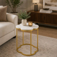 Modern Marble Top Side Table