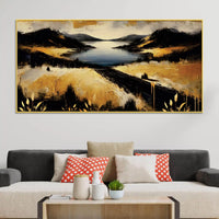Modern Minimal Abstract Canvas Painting for Stylish Home