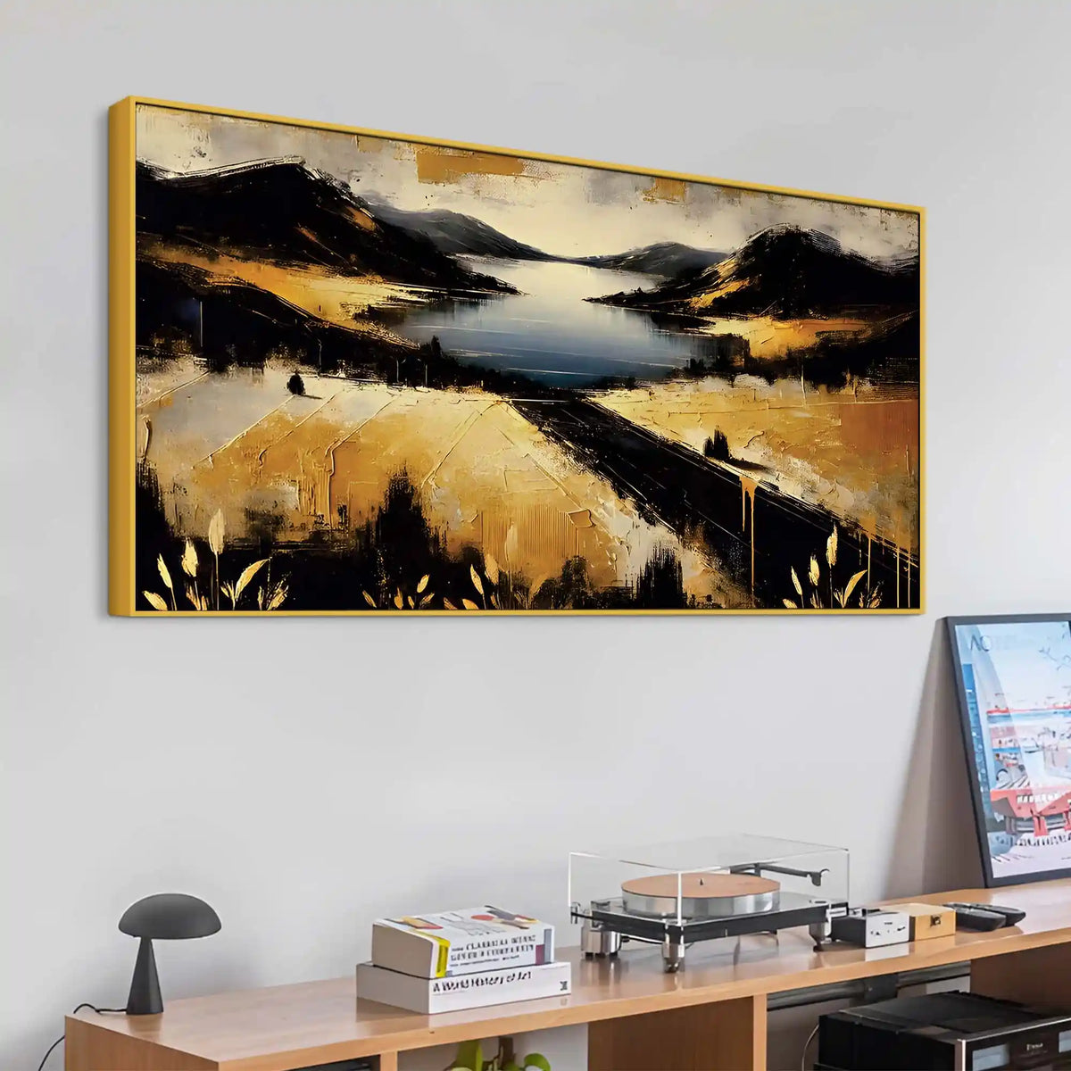 Modern Minimal Abstract Canvas Painting for Stylish Home
