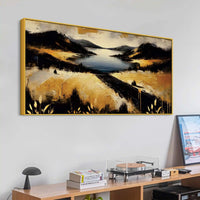 Modern Minimal Abstract Canvas Painting for Stylish Home