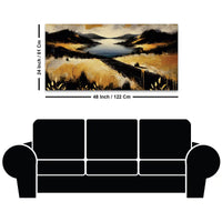 Modern Minimal Abstract Canvas Painting for Stylish Home