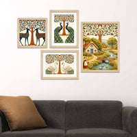 Modern Nature Art Wall Frame Set of Four