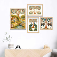 Modern Nature Art Wall Frame Set of Four