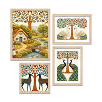 Modern Nature Art Wall Frame Set of Four