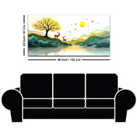 Modern Nature Deer Wall Painting for Stylish Home Interior