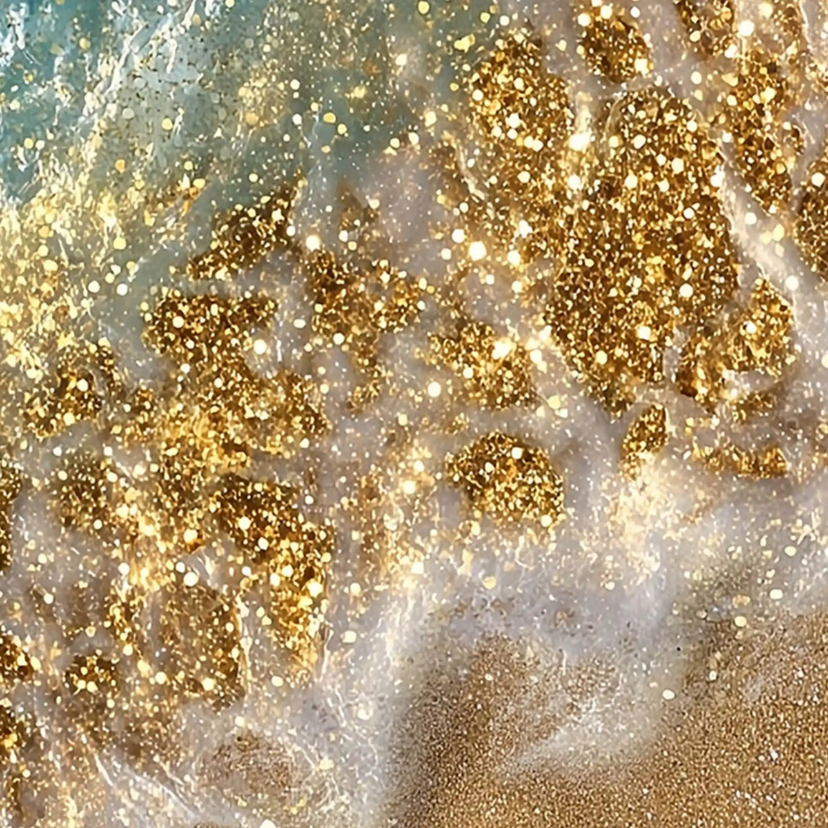 Modern Ocean Crystal Glass Artwork Wall Painting