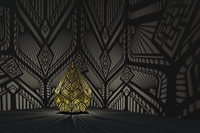 Modern Pattern Golden Table Lamp