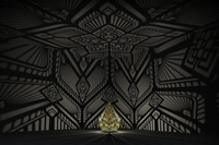 Modern Pattern Golden Table Lamp