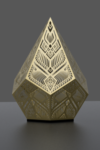 Modern Pattern Golden Table Lamp