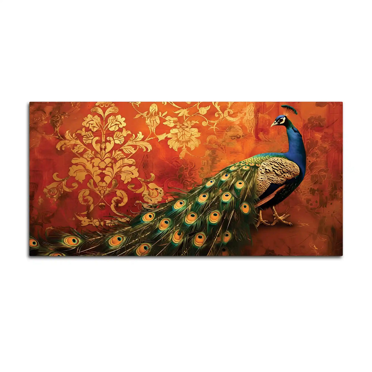 Modern Peacock Majesty Canvas Wall Painting