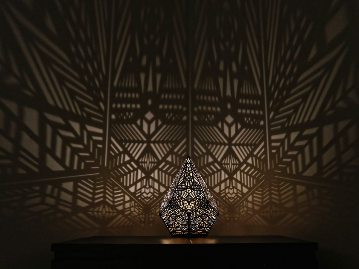 Modern Shadow Pattern Table Light