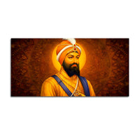 Modern Sikh Guru Religious Canvas Artwork for Home